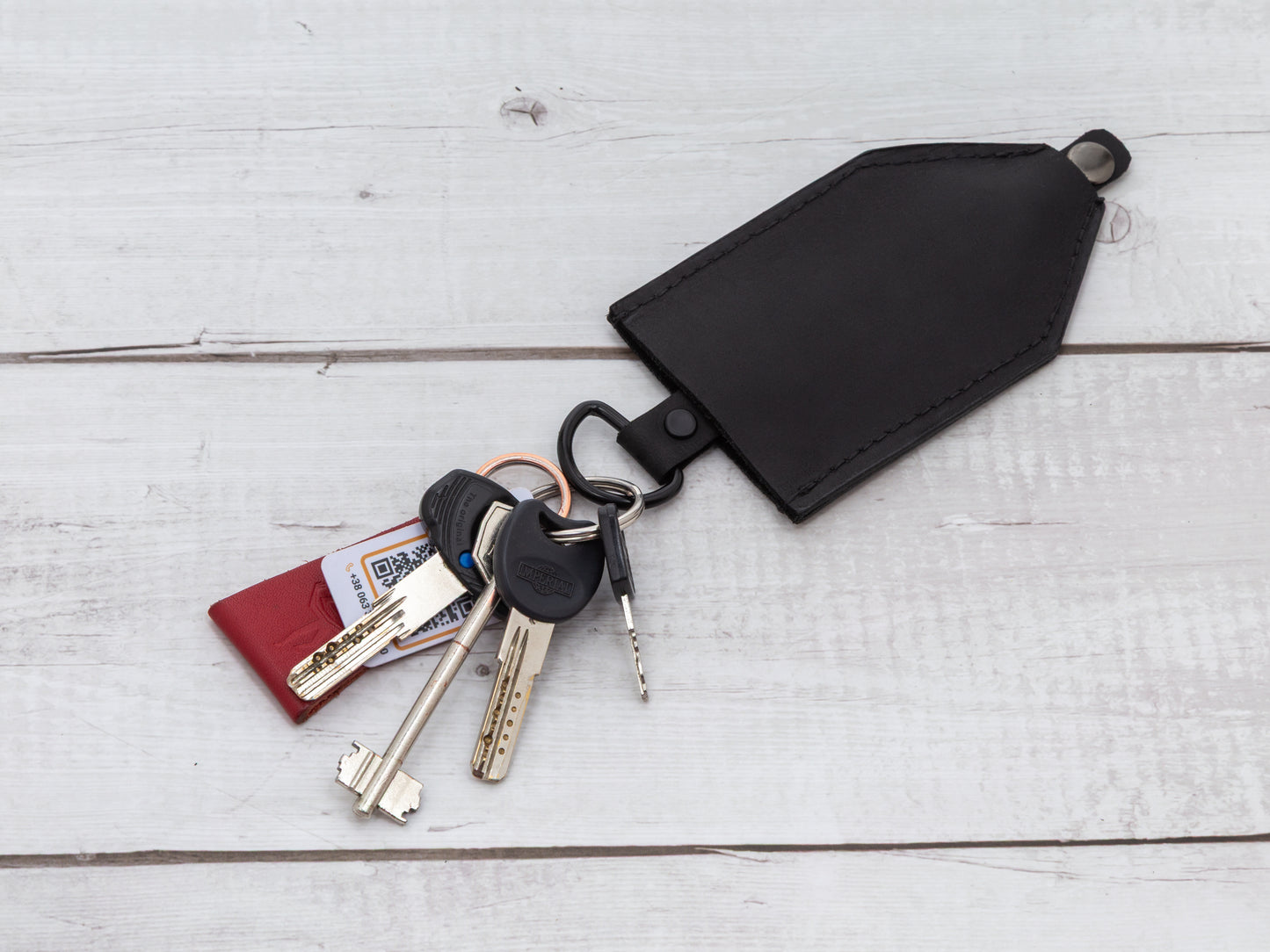 Leather Key Holder Wallet