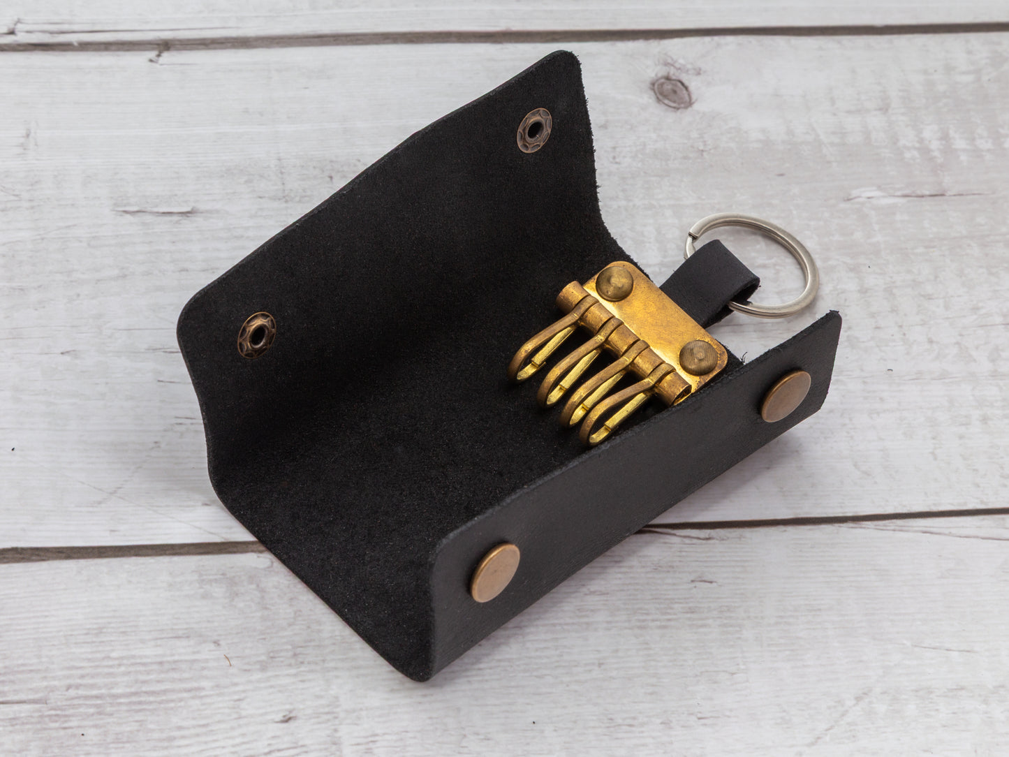 Leather Key Holder Wallet