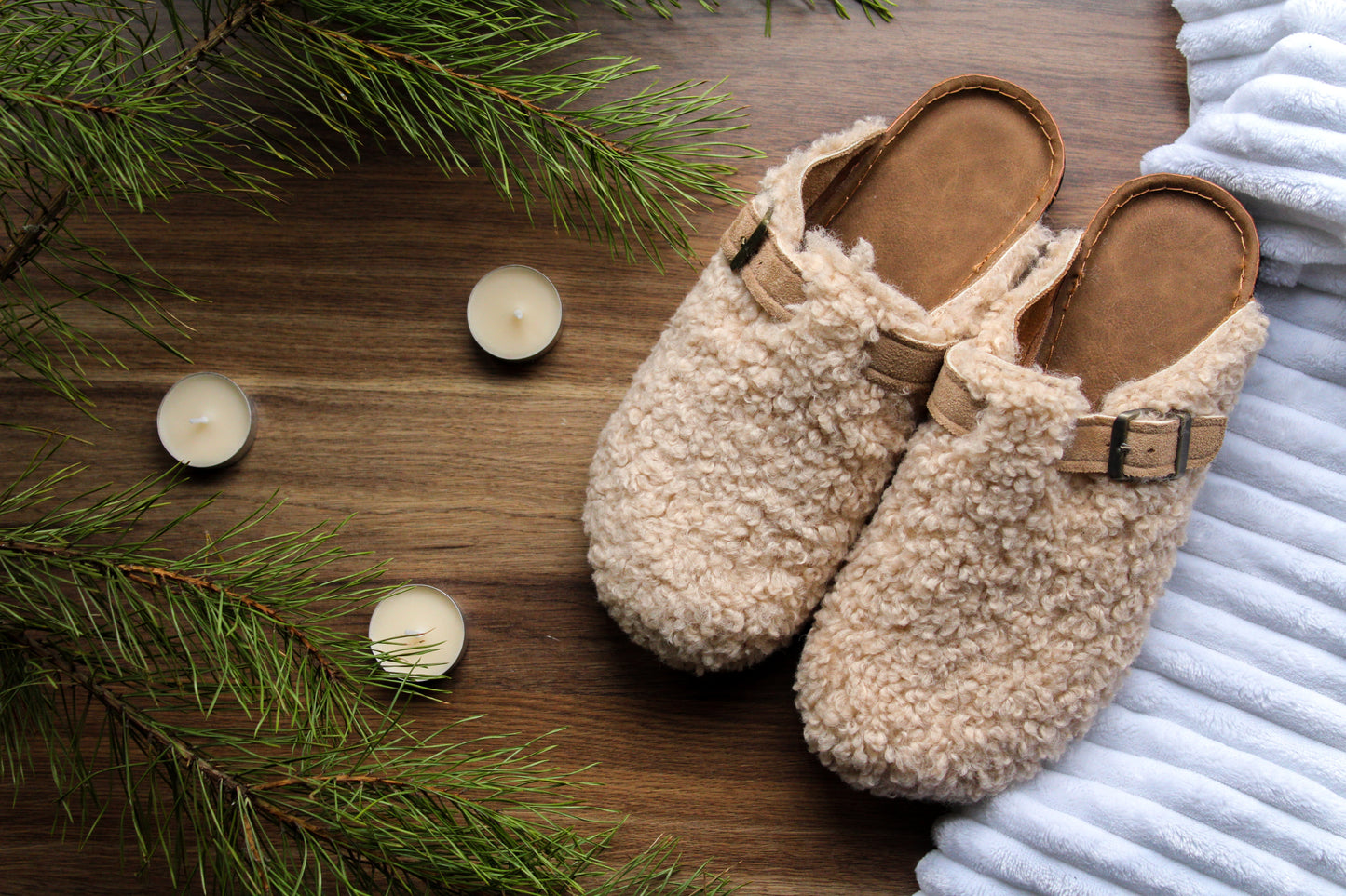 Cozy White Clogs