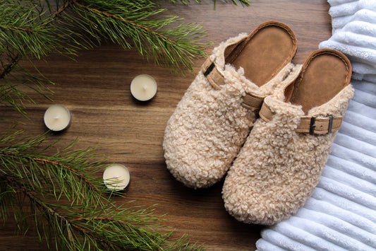 Cozy White Clogs