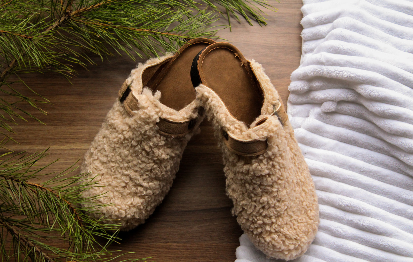Cozy White Clogs