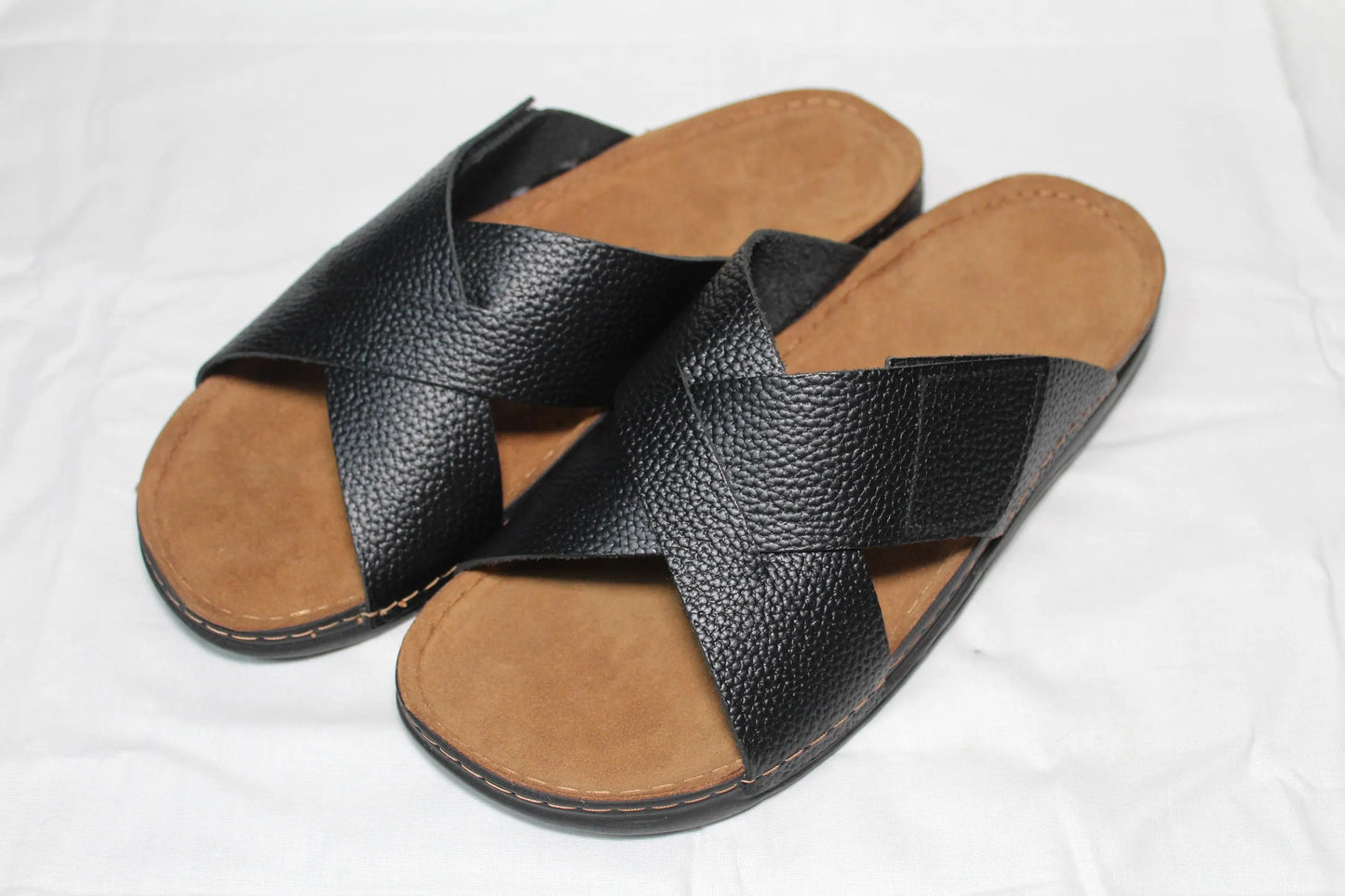 Black Leather Clogs