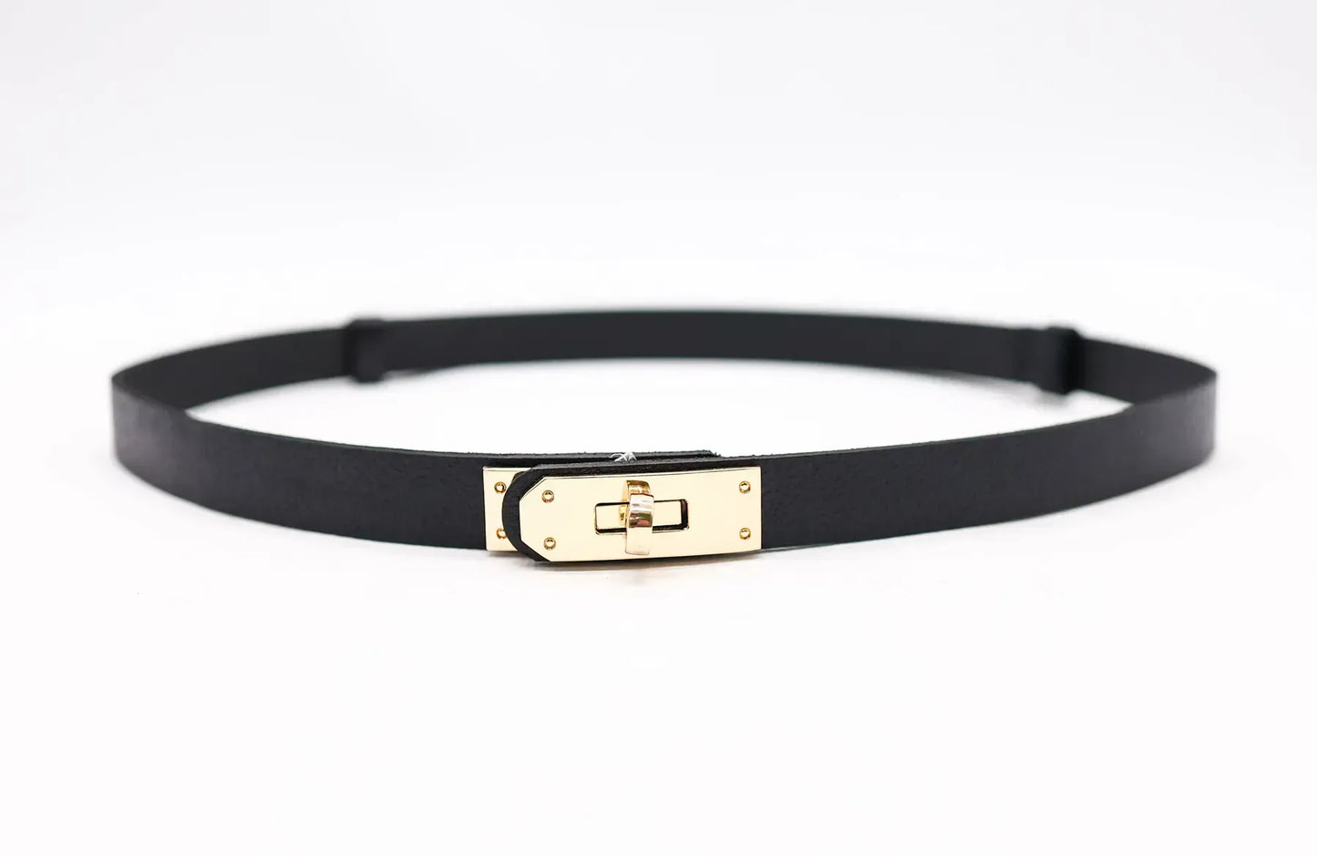 Slim Lock Belt – Gold Buckle
