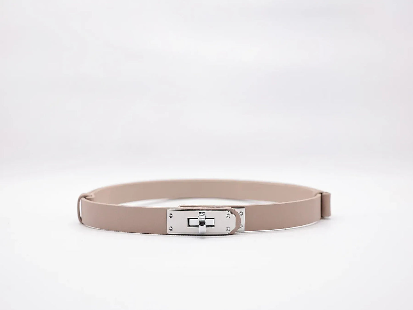 Slim Lock Belt – Silver Buckle