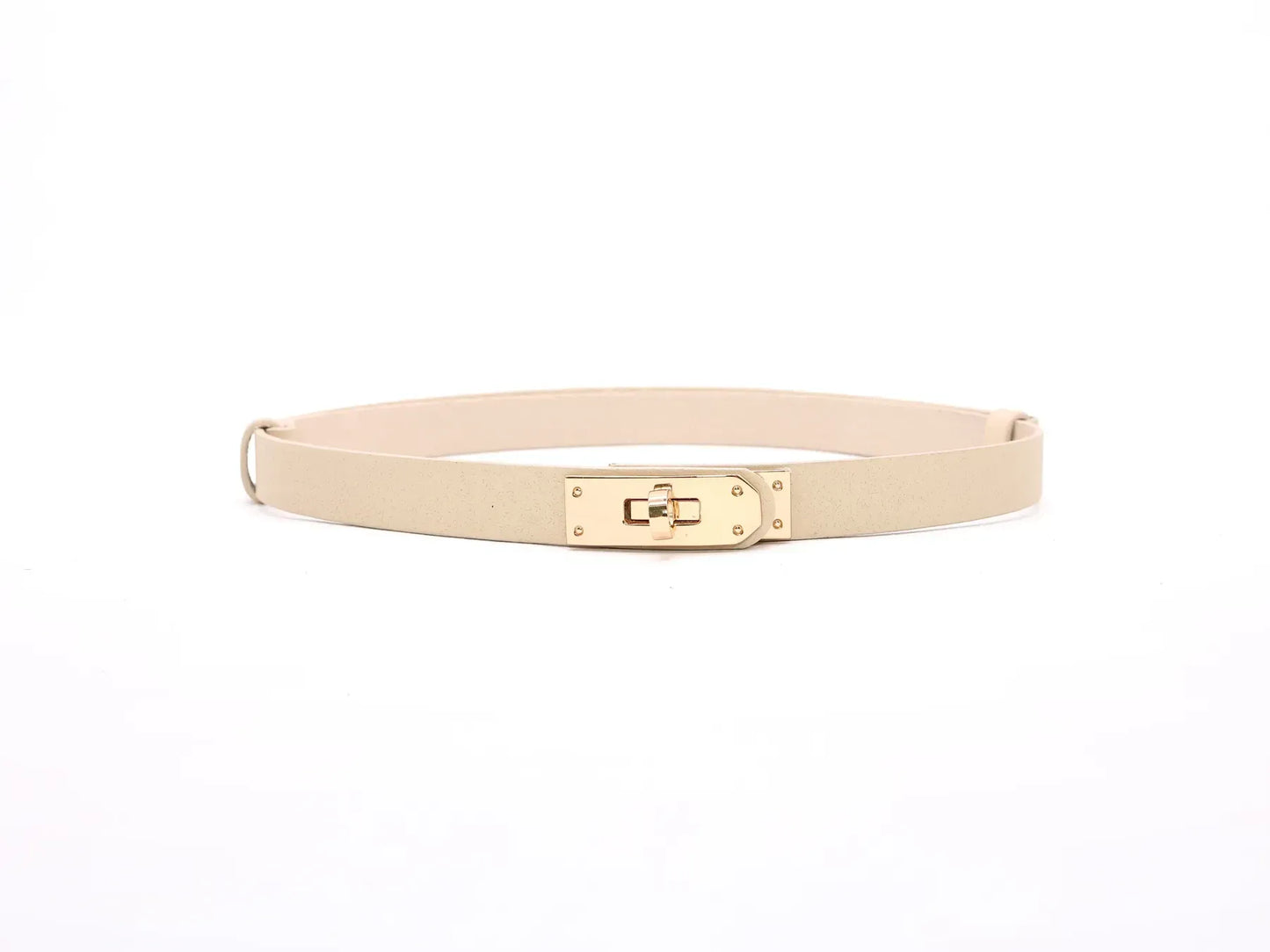 Slim Lock Belt – Gold Buckle