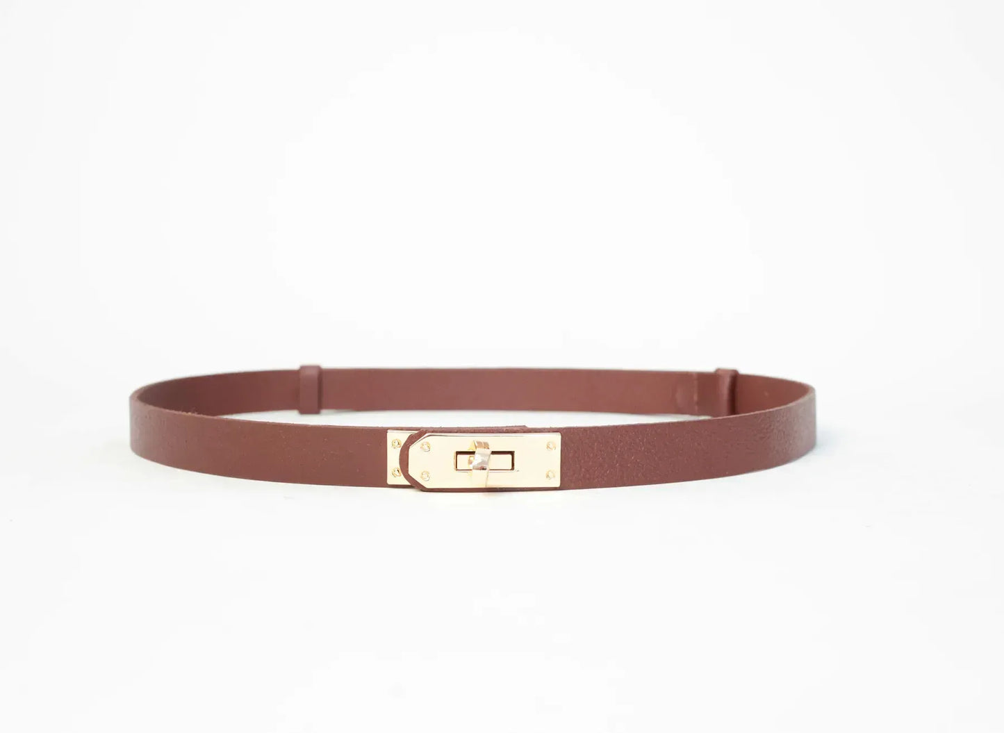 Slim Lock Belt – Gold Buckle