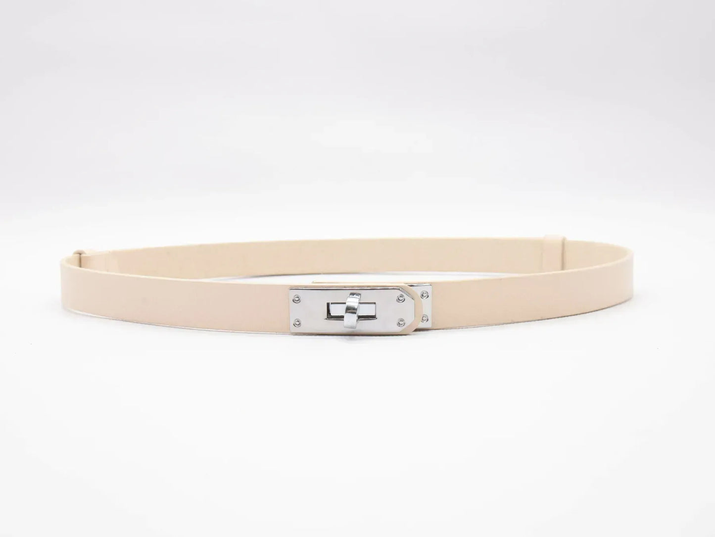 Slim Lock Belt – Silver Buckle